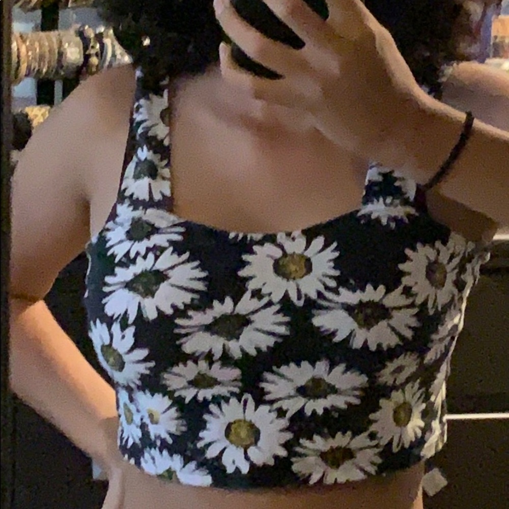 Flower crop top